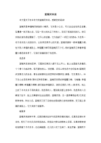 蓝精灵传说-初中作文