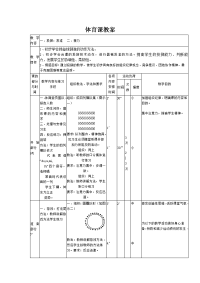 初中优秀体育课教案 (2)