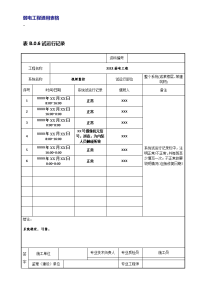 弱电专用表格-B.0.6---试运行记录.docx