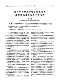 辽宁中部环线纱帽山隧道洞口路堑边坡滑塌处理方案浅析.pdf