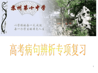 高考语文专题复习：高考病句专项复习课件