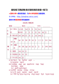 音标练习测试卷(重点音标组合发音 练习)