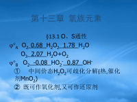 高中化学 氧族元素竞赛课件