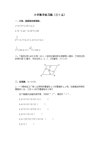 小学数学练习题(三十五)