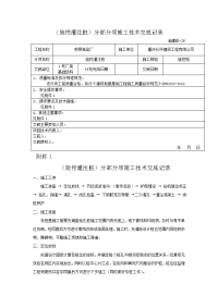 旋挖灌注桩施工技术交底记录