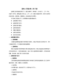弱电工程监理工作基本管理手册