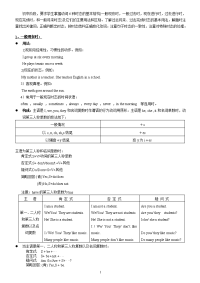 初中英语时态总结(较简单)