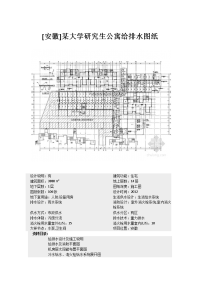 [安徽]某大学研究生公寓给排水图纸