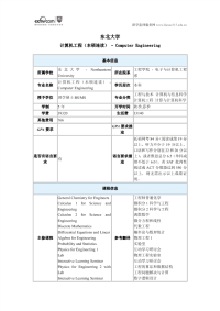 美国东北大学计算机工程(本硕连读)专业本科