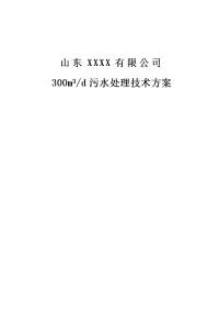 污水处理技术方案七部分