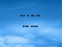 高中化学 4.4.1氨和铵盐课件 新人教必修1