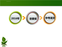 2016年安徽中考语文备考策略课件