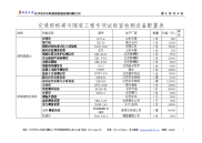 桥梁与隧道工程专项试验室检测设备配置表