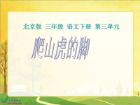 北京版语文三年级下册《爬山虎的脚》