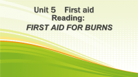 高中英语-First-Aid-for-Burns教学课件设计