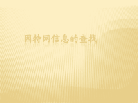 高中信息技术《因特网信息的查找》课件_1