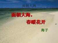 人教版高中语文《面朝大海,春暖花开》教学课件