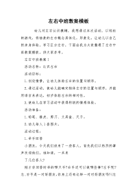 左右中班教案模板.docx