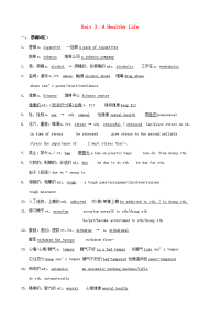 高中英语 Unit 3 A Healthy Life language points 教案 选修6 教案