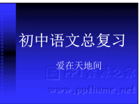 初中语文中考总复习ppt