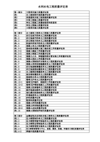 水利水电工程质量评定表