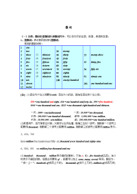 初中英语语法----数词