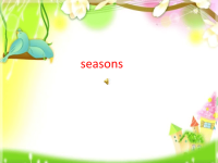 小学英语 课件  seasons