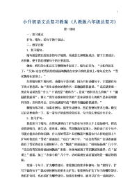 小升初中语文总复习材料教案课程