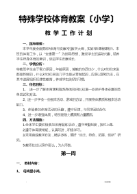 特殊学校体育教案(小学)