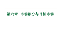 市场营销第六章目标市场营销