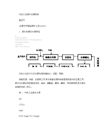 汽车工业废水处理综述概要