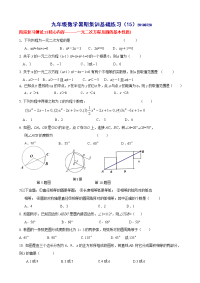 初中数学复习 弯道超车练习916