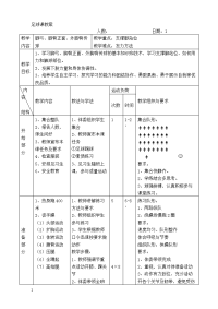 初中足球课备课教案