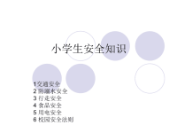 《小学生安全知识》课件