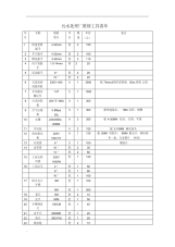 污水处理厂维修工具清单