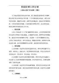 校园足球工作计划总结计划