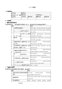 初中英语名词讲解与练习