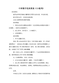 中班数学优质教案《小裁判》.doc