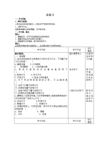 2017秋人教版生物八年级上册5.2《动物的运动和行为复习》word学案