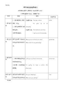 小学英语时态总结与练习题终版[精]