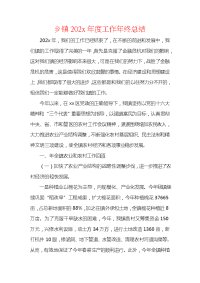 乡镇202x年度工作年终总结.docx