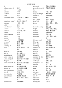 高考短语大全