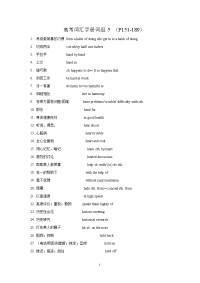 高考高考词汇手册词组默写5