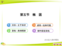 高中全程复习方略配套课件：8.5椭圆