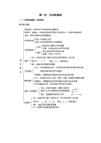 人教版必修一第一章《运动的描述》单元教案1