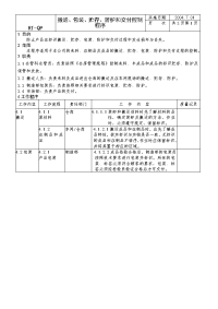 【管理精品】搬运、包装、贮存、防护和交付