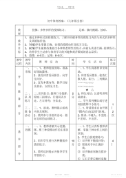 【教案】初中体育教案七年级