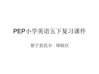 PEP小学英语五下复习课件