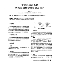 黄河尼那水电站大坝裂缝化学灌浆施工技术