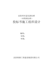 沈阳富民双塔斜拉桥施工组织设计